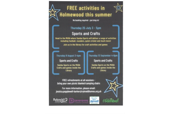 Free activities in Holmewood this summer